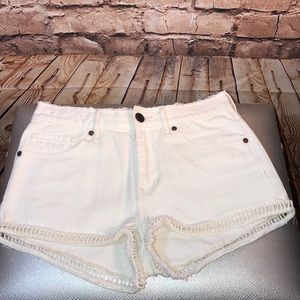 Kendall & Kylie White Jean Shorts